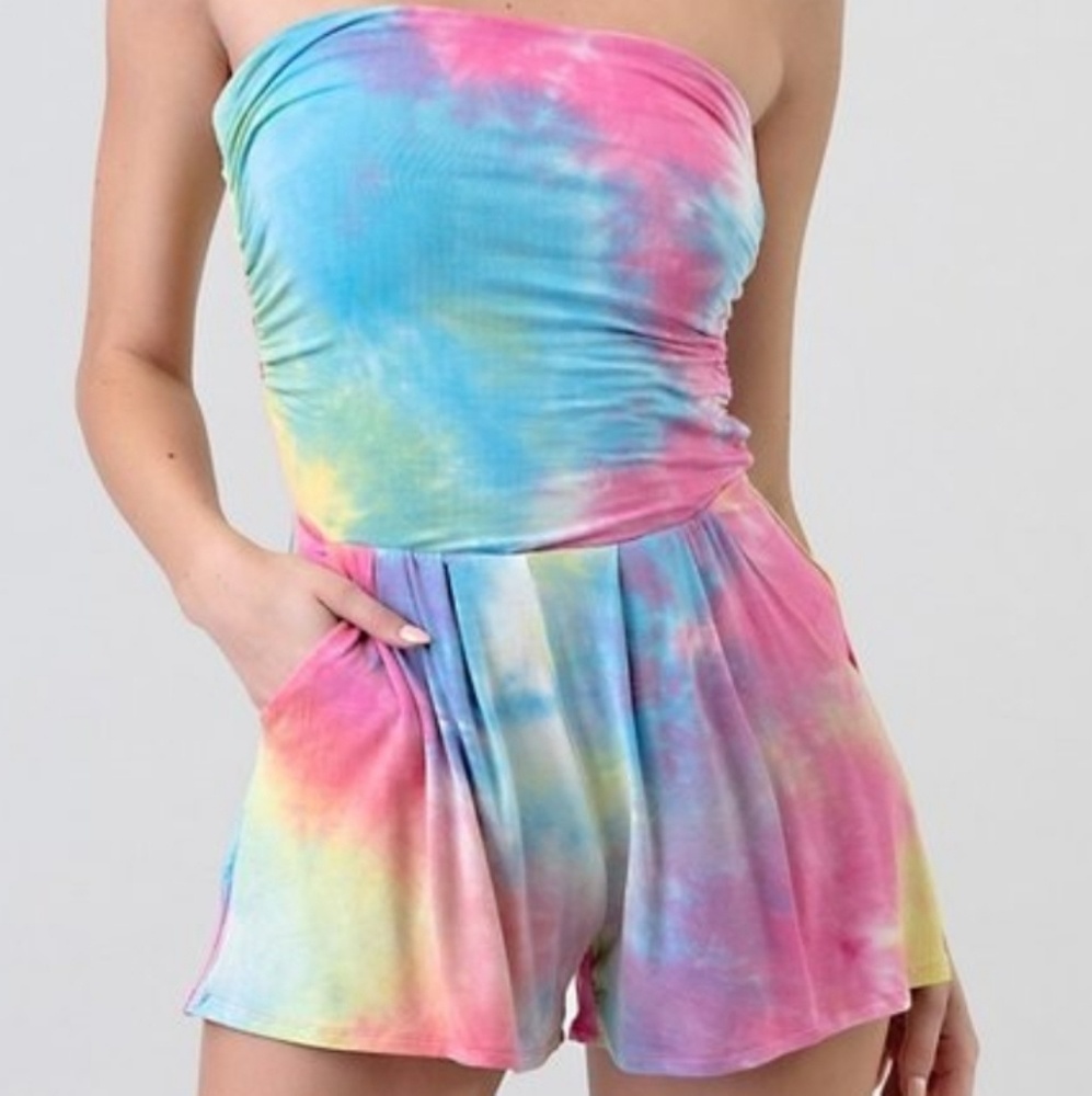 💗💞💝Tye dye Romper - Picture 3 of 4